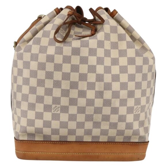 LOUIS VUITTON Damier Azur Noe Shoulder Bag N42222 LV Auth 146319 - Picture 2 of 16